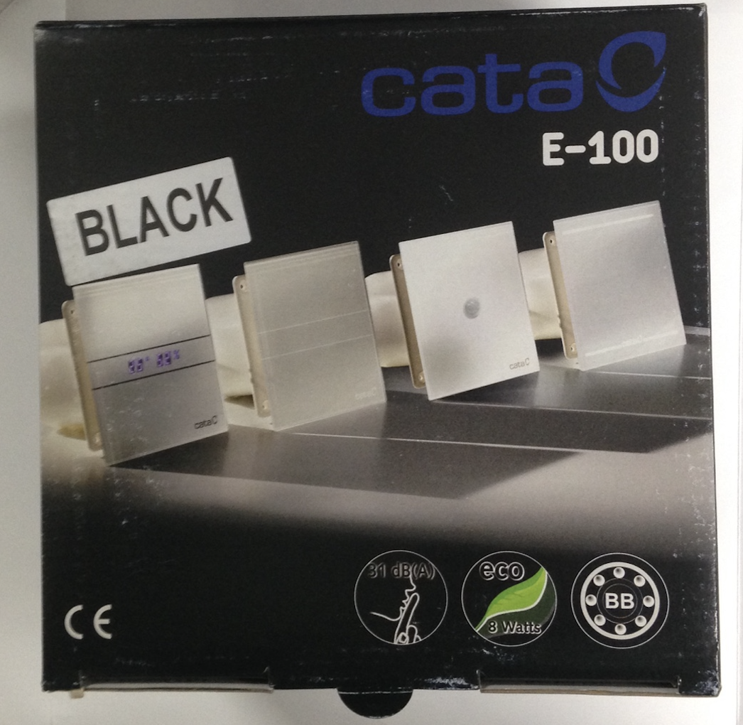 Накладной вентилятор Cata E 100 G Bk Черный