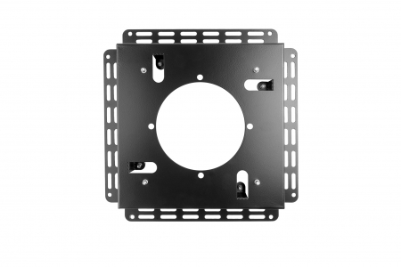 Решетка теневая под плитку РТМ 240х240мм для вентилятора d125мм черная металлическая